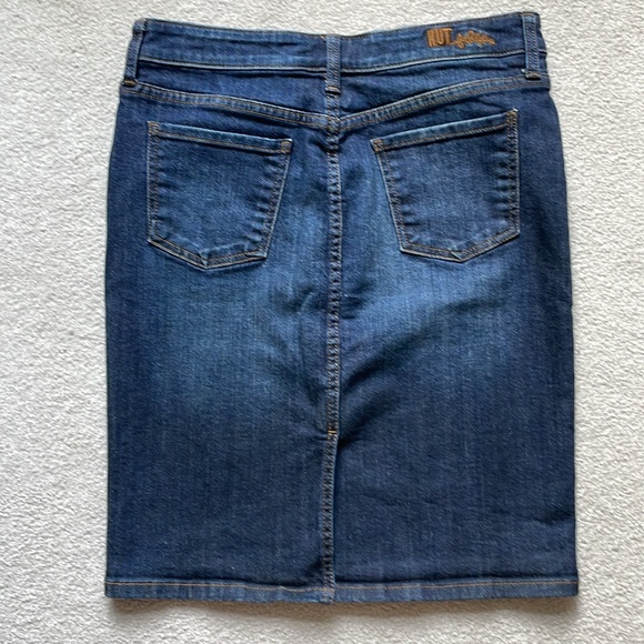 Kut Dark Blue Denim Skirt - Picture 4 of 7
